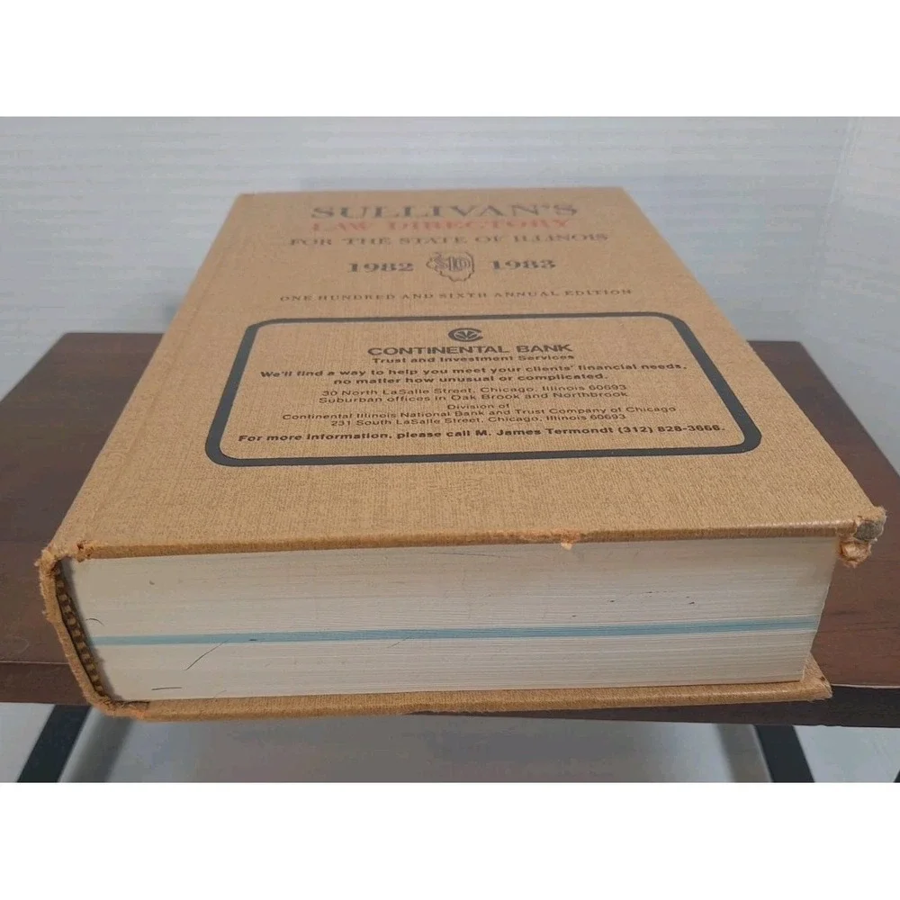 Sullivan's Law‎ Directory 1982-1983 Illinois Attorneys Directory 106th Edition